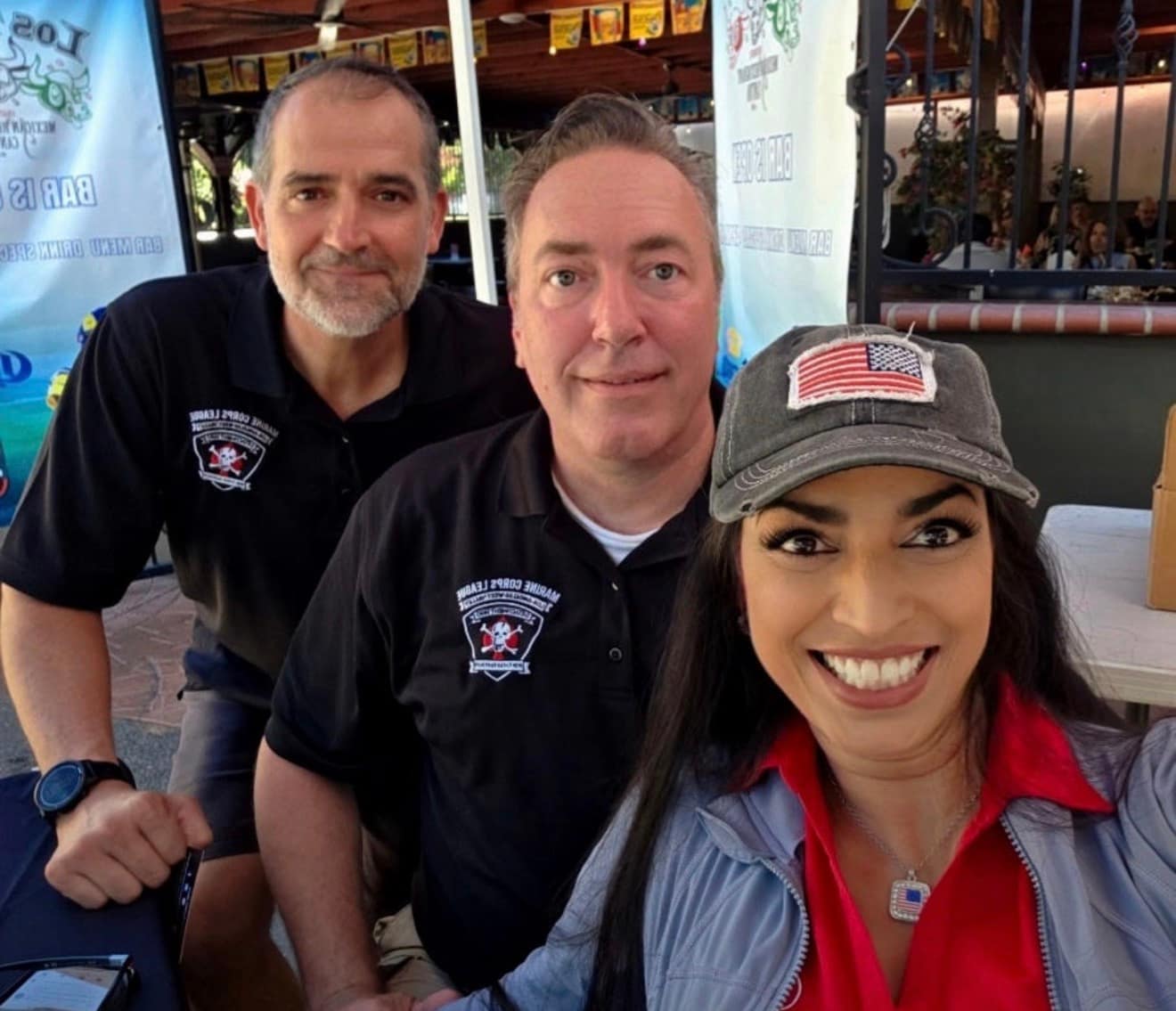 Marine Corps League Detachment 1490 members supporting a community outreach event in Los Angeles West Valley