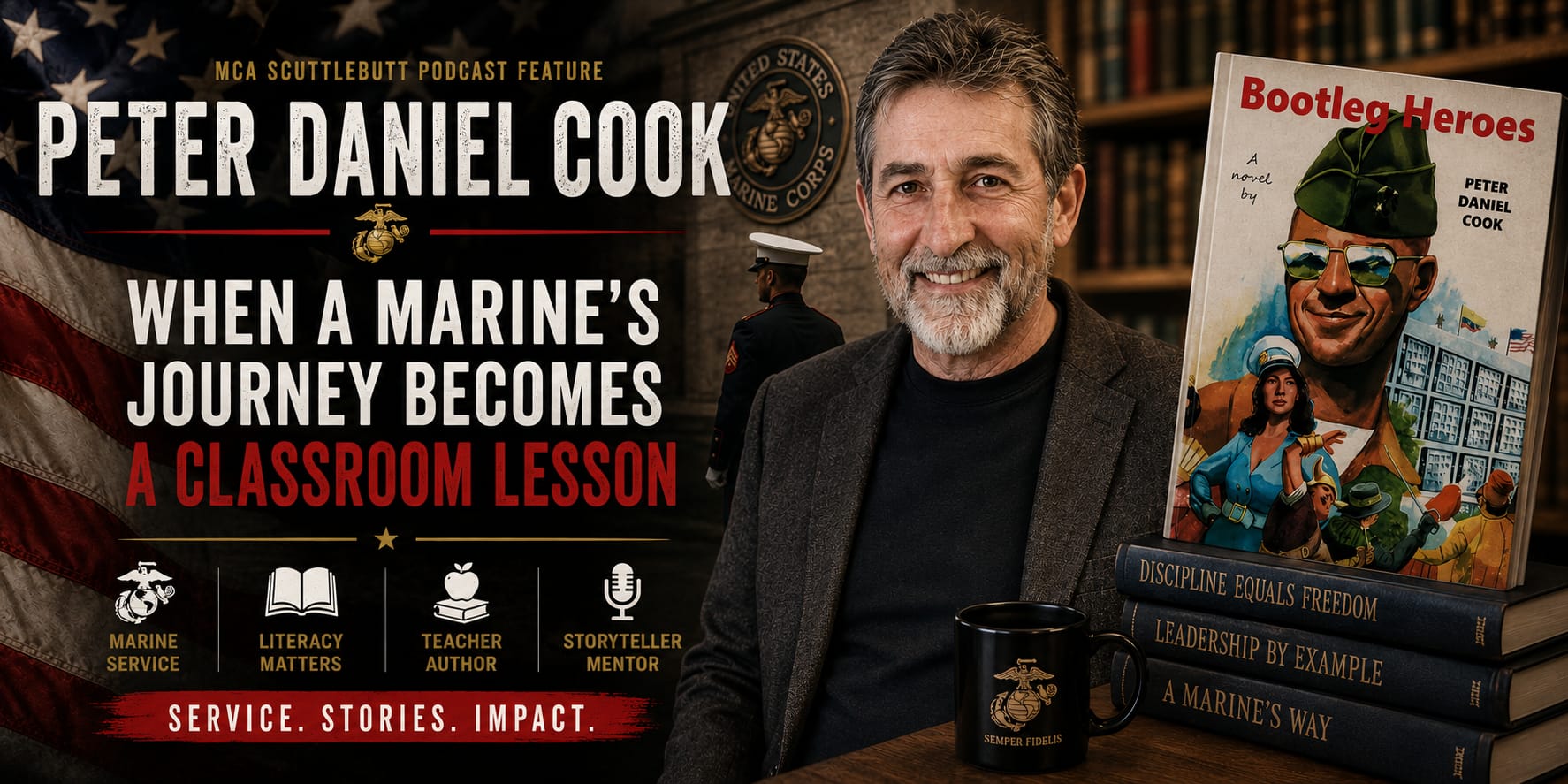From Embassy Guard to Educator: Peter Daniel Cook on Service, Stories, and the Power of Literacy