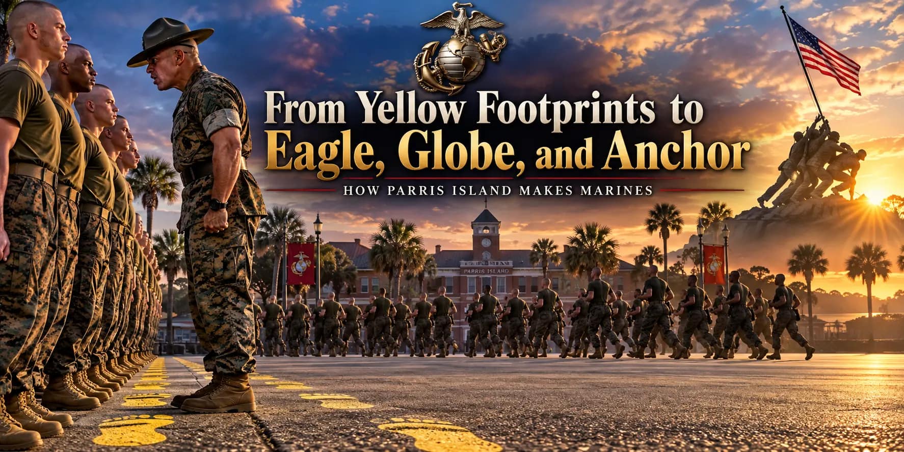 From Yellow Footprints to EGA: Parris Island Empowers Marines
