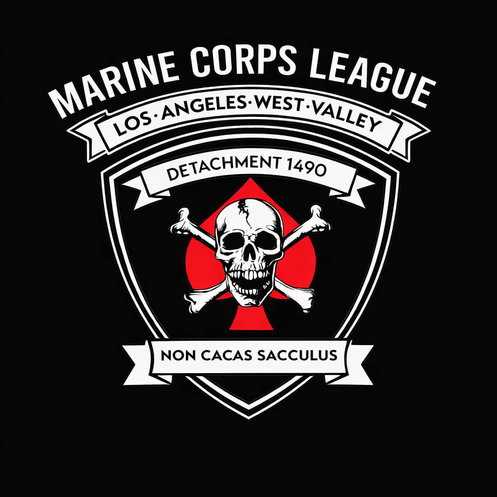 Marine Corps League Los Angeles West Valley Detachment 1490 logo