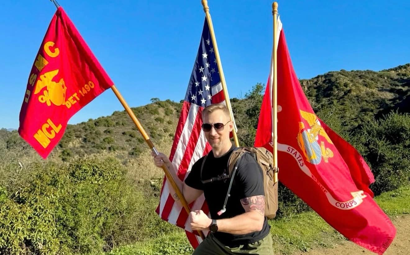 Members of Marine Corps League Detachment 1490 participating in a community event
